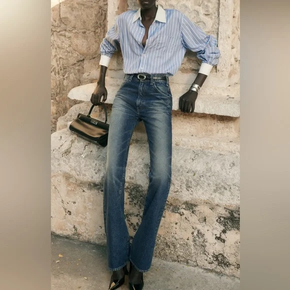 Nili Lotan Joan Jean, long raw hem, 27 - Picture 2 of 16